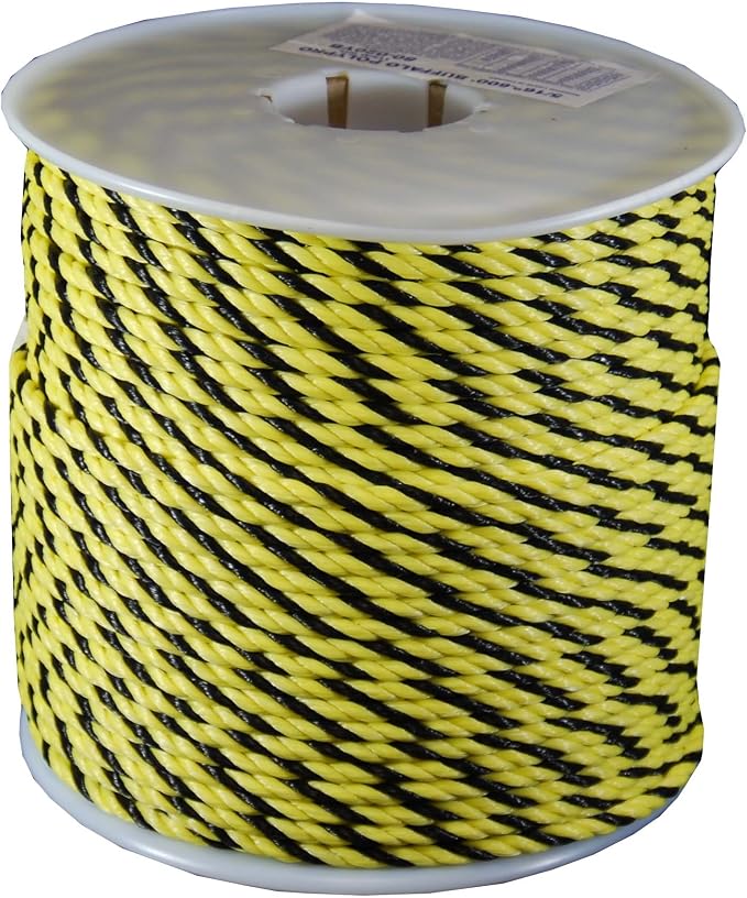 T.W Evans Cordage Co. 80-010YB 1/4 by 600-Feet Twisted Polypro Rope by T.W+.+Evans+Cordage+Co.