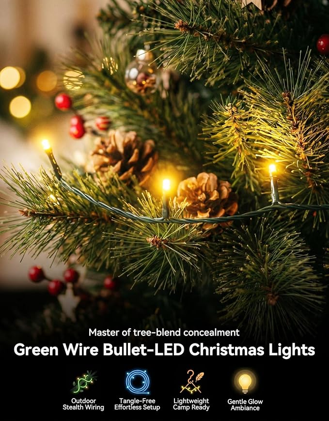LitHome 164FT 500 LED String Lights Outdoor Indoor, 8 Modes Waterproof - Image 6