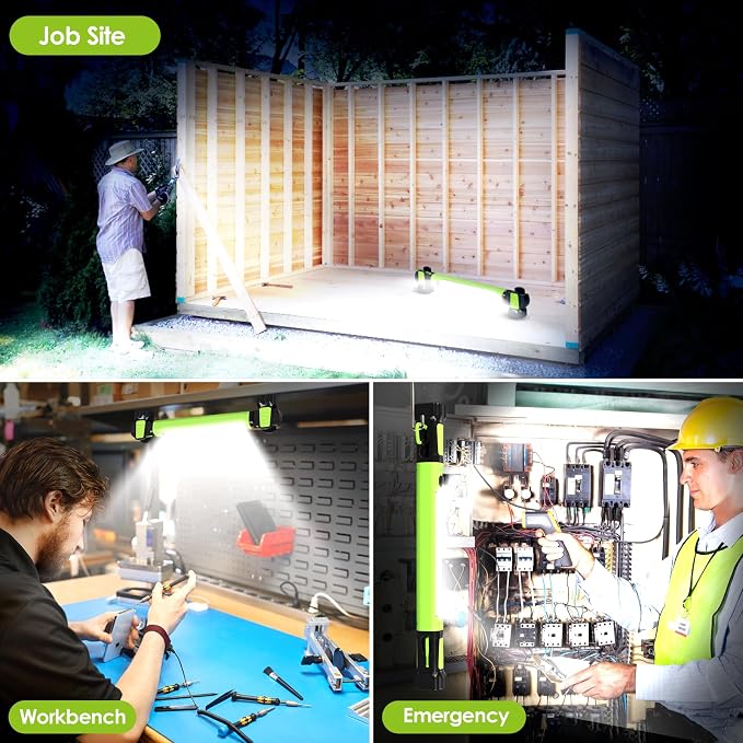 Work Light, 2500LM Bright LED Work Lights, 5200mAh Rechargeable Magnetic - Image 6