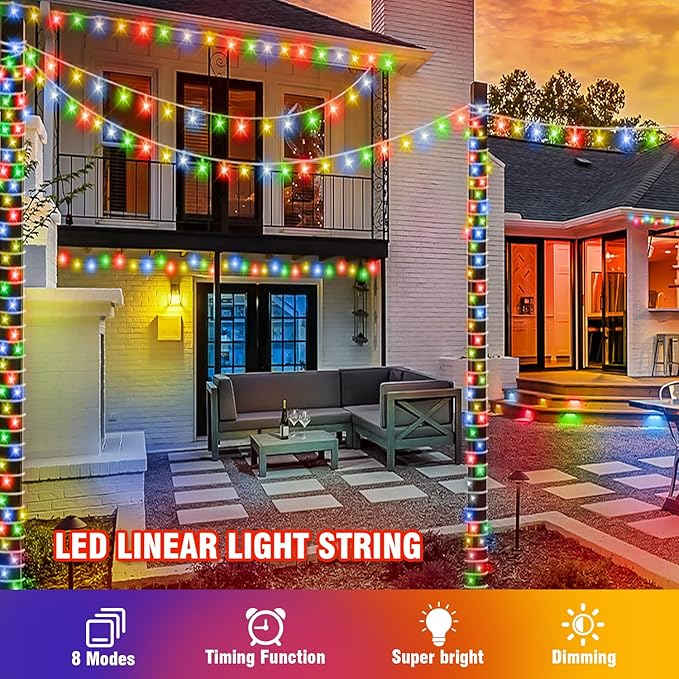 210 LED 4-Color Outdoor Easter String Lights, Seasonal Fairy Lights - Image 7