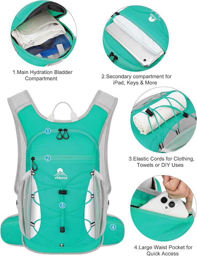 Hydration Backpack with 2L Water Bladder - Image 3