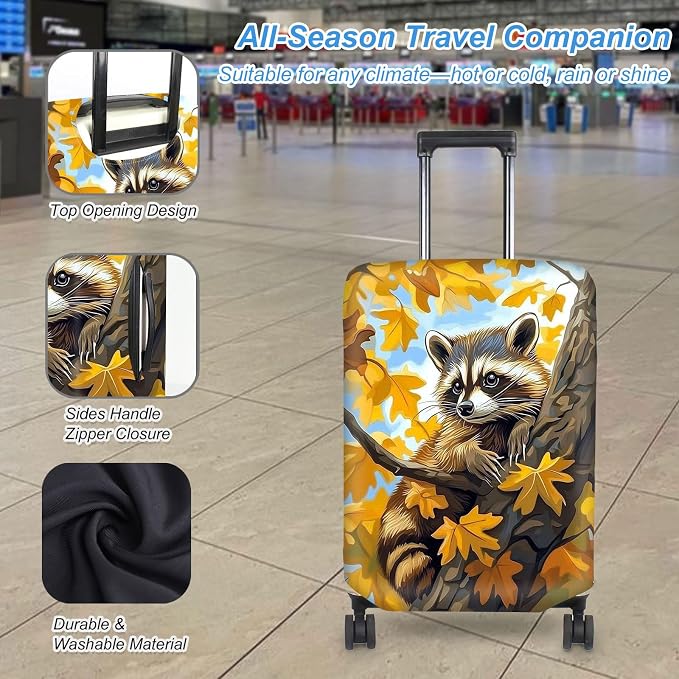 Luggage Cover Protector for 19-20 Inch Suitcases, TSA Approved Elastic Travel - Image 3
