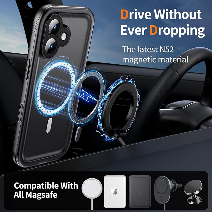 Cozycase for iPhone 17 Waterproof Case Full-Body Bumper Shockproof Dustproof - Image 2