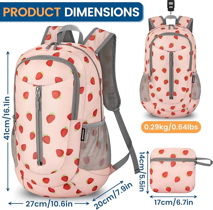 ZOMAKE Ultra Lightweight Packable Backpack 25L - Image 2