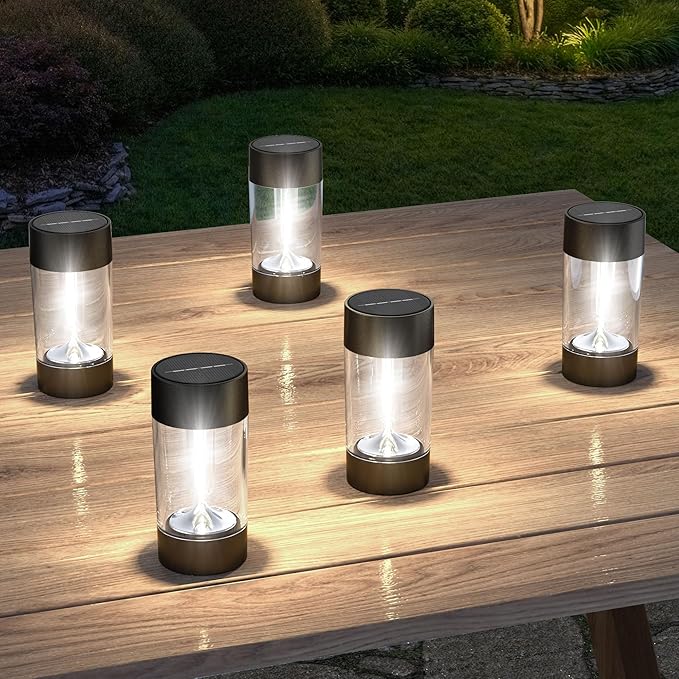 Eyrosa Solar Lights Outdoor, 12 Pack Waterproof Solar Landscape Lighting - Image 4