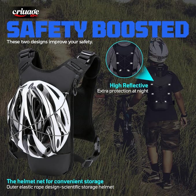 Criuage USA Original Patent Running Hydration Vest Backpack, Lightweight Chest - Image 8