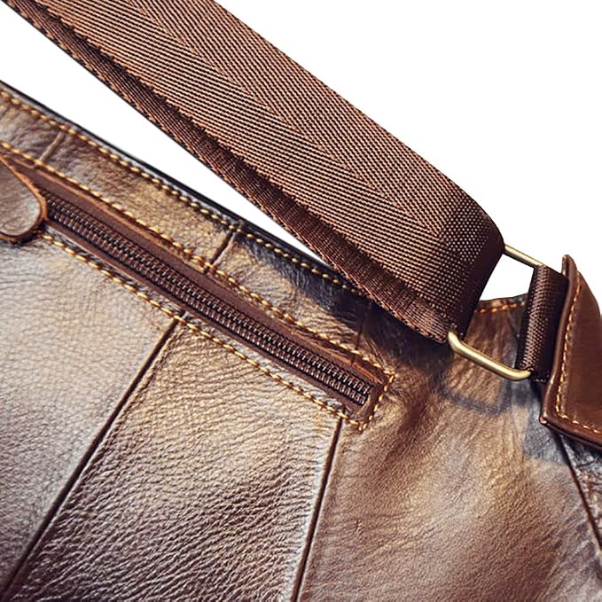Leather Sling Bag Backpack for Men Women Crossbody Shoulder Chest Day Pack - Image 4