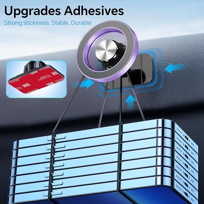 Kaistyle for Magsafe Car Mount【20 Strong Magnets】Magnetic Phone Holder for Car - Image 5