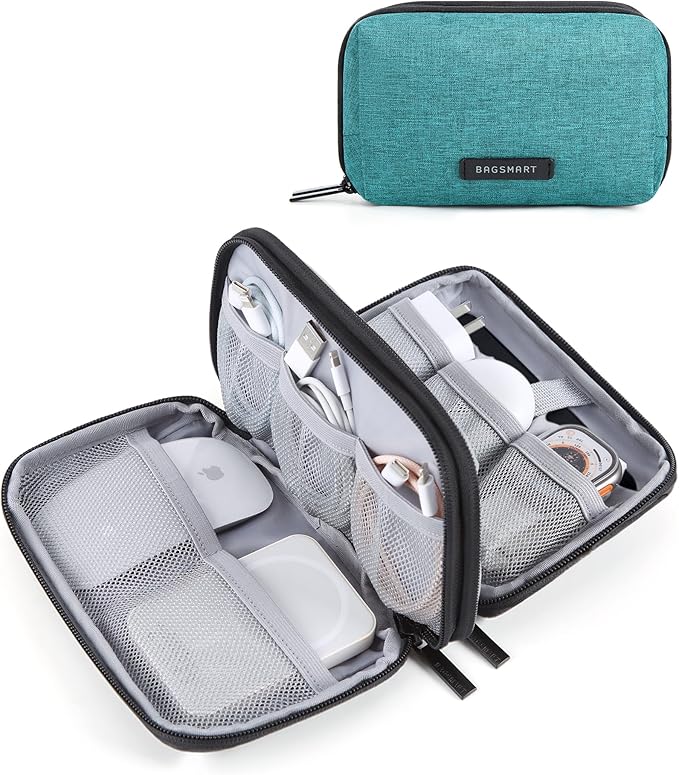 BAGSMART Electronics Organizer Travel Case, Cable Charger Cord Tech Organizer by BAGSMART