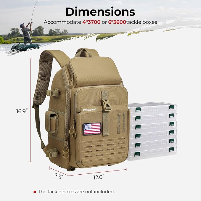 Piscifun Fishing Tackle Backpack - Image 7