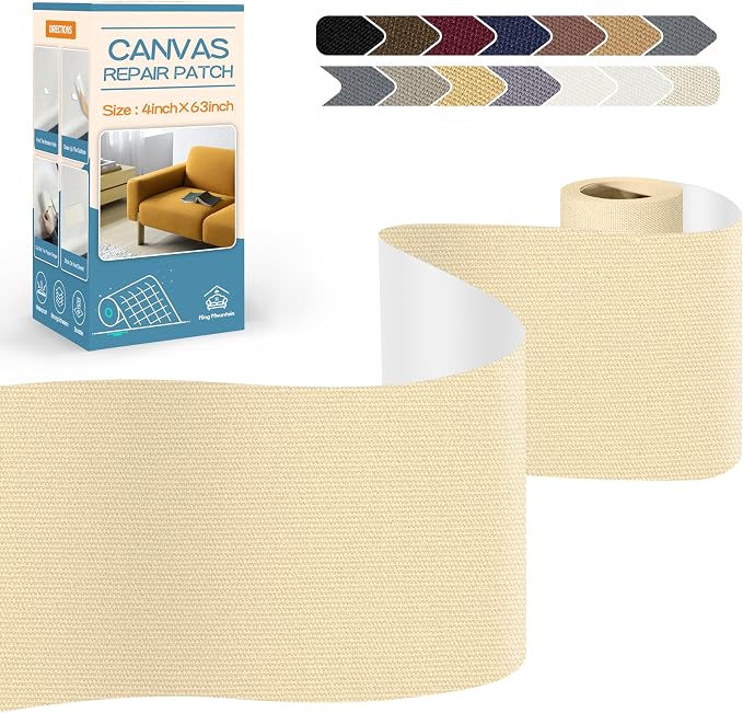 KING MOUNTAIN Canvas Repair Tape, Outdoor Gear Patch, 4×63 Inches, Waterproof by ForABetterHomeLife