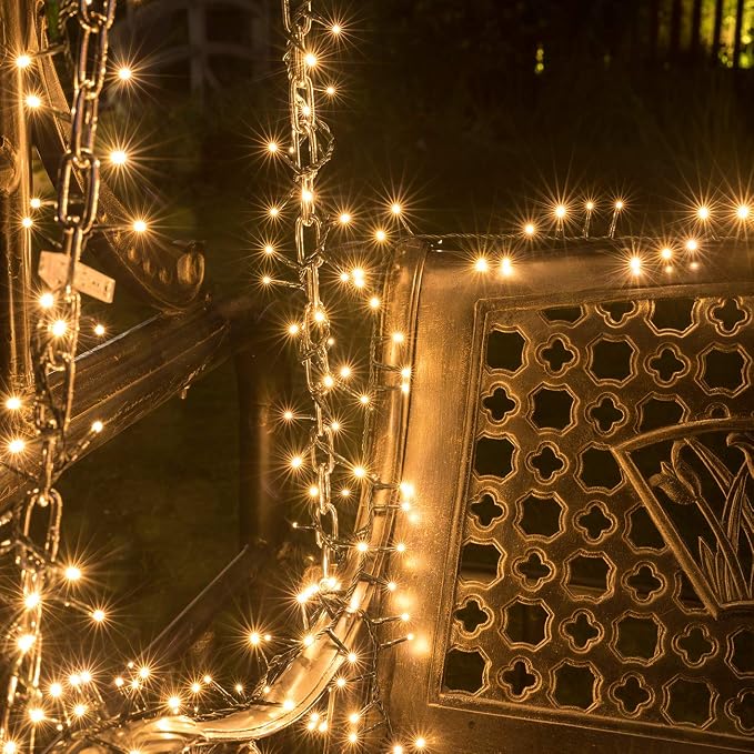 AWQ 500 LED 49ft Christmas Cluster Lights String Lights Decoration - Image 4