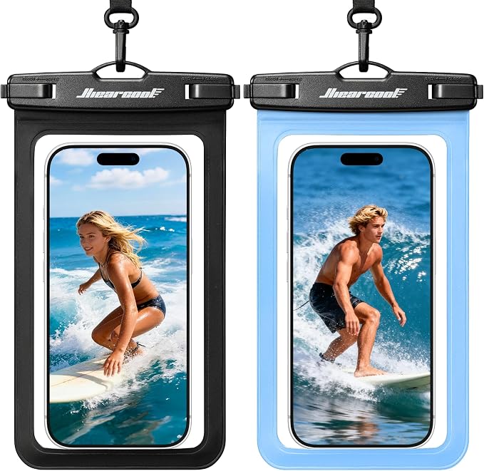 Hiearcool Waterproof Phone Pouch, Waterproof Beach Bag Compatible by Hiearcool