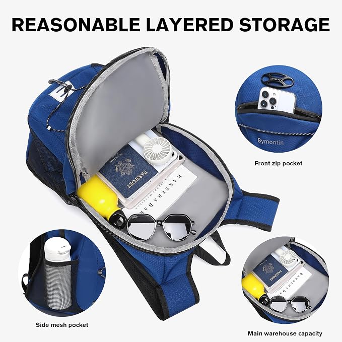 Ultra-Light Soft Daypack 15L/20L, Cushioned Breathable Back Panel Backpack - Image 2