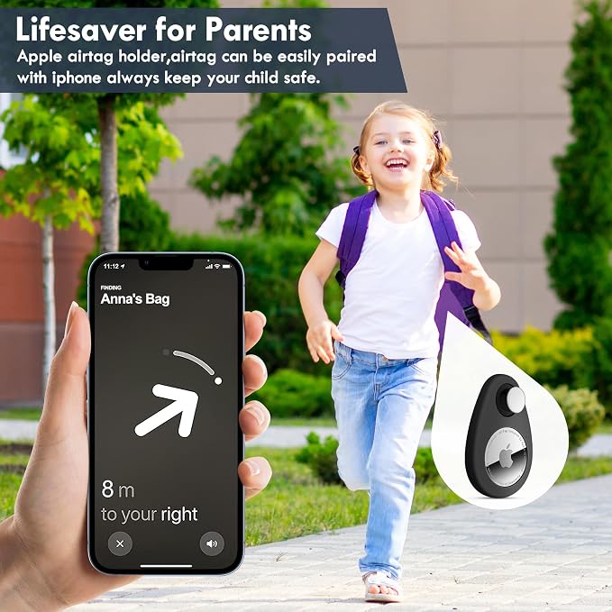 for Airtag Holder for Kids Hidden 2 Pack GPS Tracker Case, Anti-Removal - Image 4