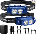 Headlamp Rechargeable 2PCS, 4500L Super Bright Light Bright LED Rechargeable by Unknown