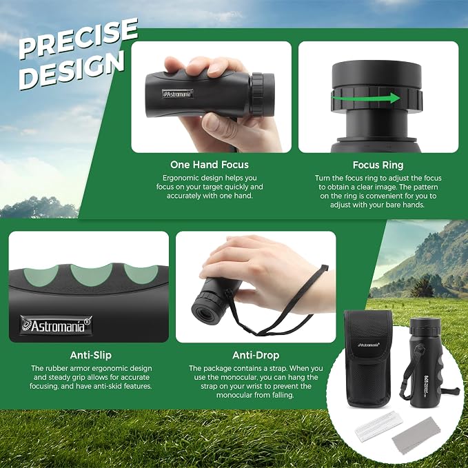Astromania 8x25 Monocular for Adults, Compact Outdoor Accessory - Image 5