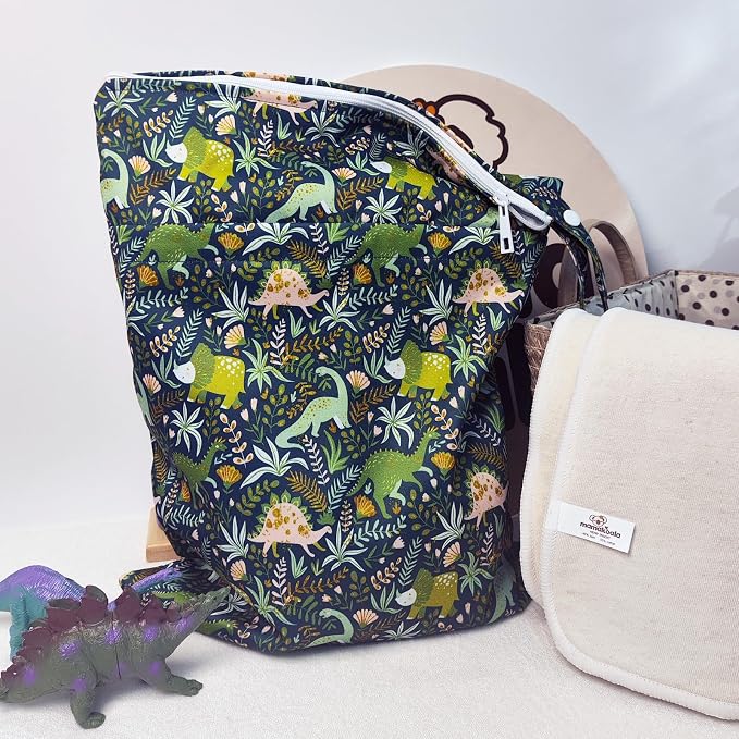 Mama Koala Wet Dry Bags, Portable Washable Reusable Baby Cloth Diapers Bags - Image 5
