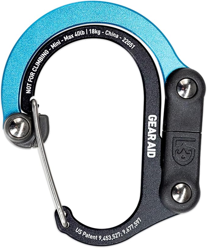 GEAR AID HEROCLIP Carabiner Gear Clip and Hook, by GEARAID