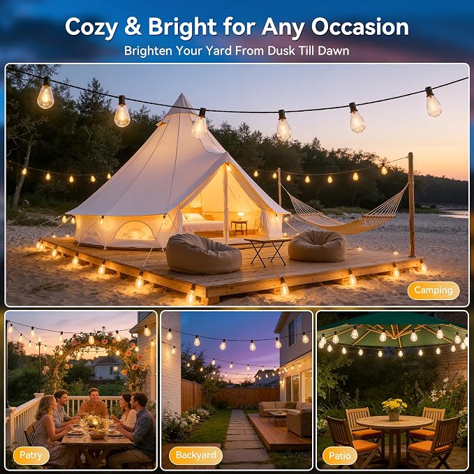 Ollny S11 100FT Solar String Lights Outdoor - Image 8