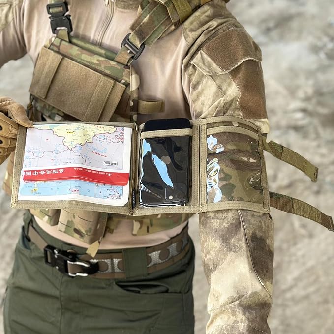 Tactical Arm Sleeve Map Pouch Case Documets Holder Wrist Case Wrist Map Holder - Image 8