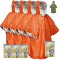 Emergency Survival Poncho Thermal Mylar Foil Coating Blanket by AGKG123