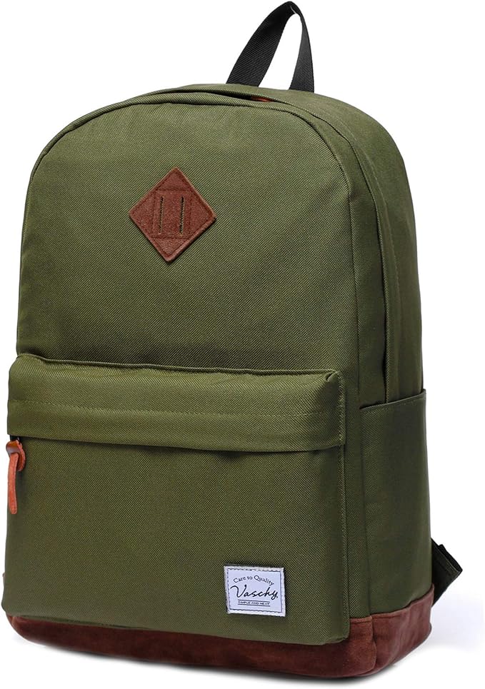 Backpack for Men Women, VASCHY Classic Water-resistant Lightweight Travel by Vaschy