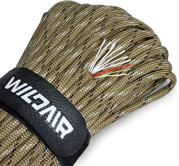 WILDAIR Paracord Survival Paracord Parachute Fire Cord Survival Ropes 4-in-1 by WILDAIR