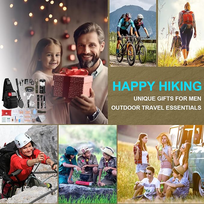 Survival Kit, Gifts for Christmas Men, First Aid Kit - Image 7
