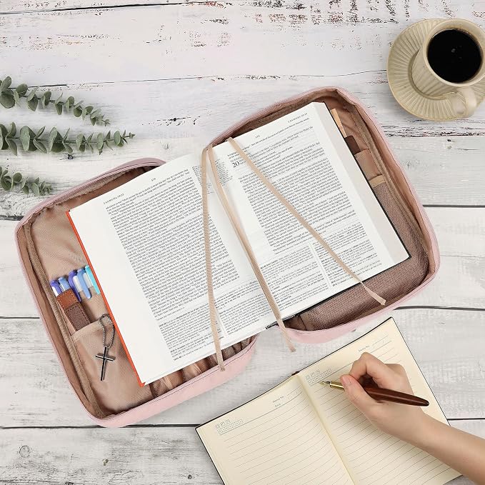 FINDCOZY Bible Cover Case for Women, Large Carrying Church Bag for Biblical - Image 5