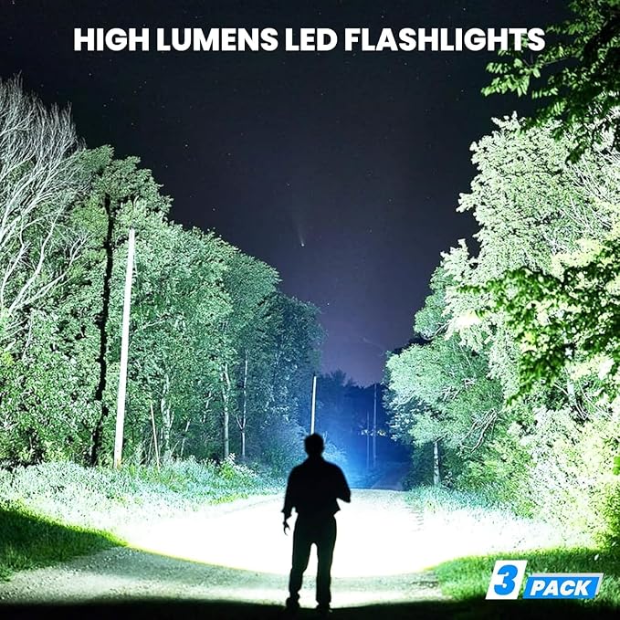 Rechargeable Flashlights 3 Pack - Image 2