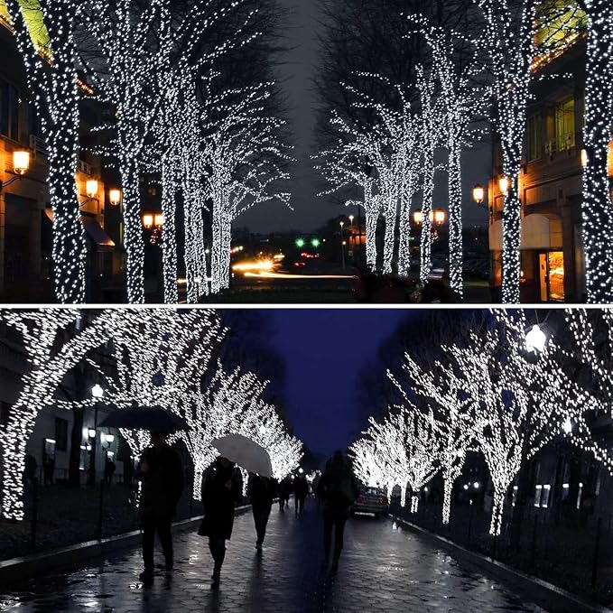 6 Pack Solar String Lights Outdoor, Extra-Long 600LED Solar Fairy Lights - Image 2