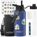 32oz Insulated Water Bottle, BPA Free&Leak Proof, Stainless Steel Water Flask by Watersy