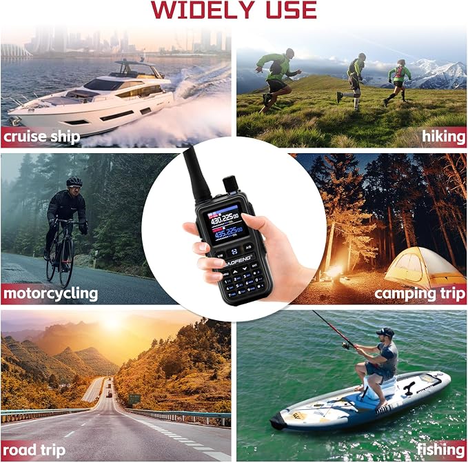 BAOFENG UV5RMINI Two Way Radio NOAA Weather Radio Dual PTT 999CH Survival APP - Image 8