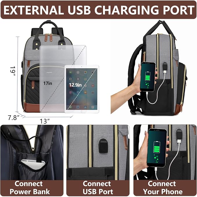 Laptop Backpack for Women Work Bag - Image 4