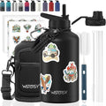 64oz Insulated Water Bottle, BPA Free&Leak Proof, Half Gallon Stainless Steel by Watersy