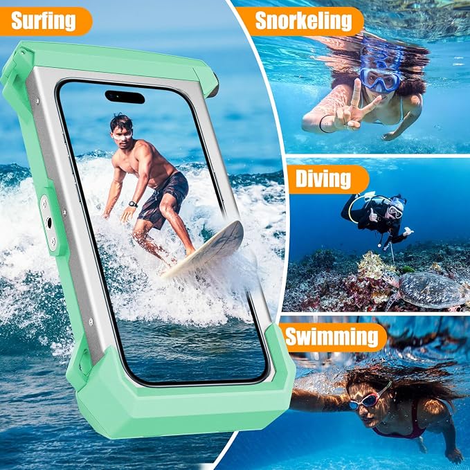Underwater Phone Case for Snorkeling & Diving, IP68 Waterproof Case for Swimming - Image 6
