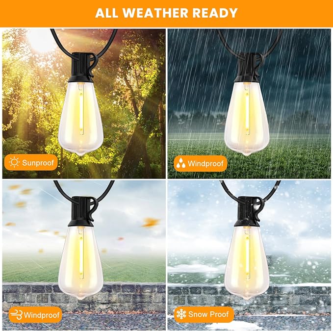 Bdrofn 200FT Solar String Lights Outdoor Waterproof, Solar Patio Lights - Image 4