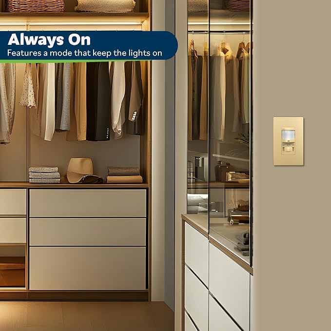 TOPGREENER in Wall PIR Motion Sensor Light Switch, Occupancy Sensor Switch - Image 5