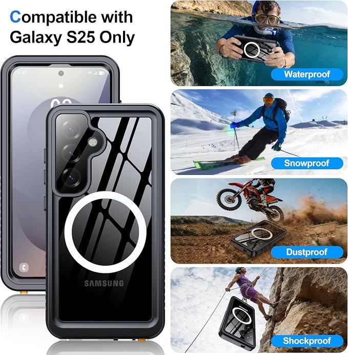 ANTSHARE IP68 Waterproof Case for Samsung Galaxy S25 - Image 8
