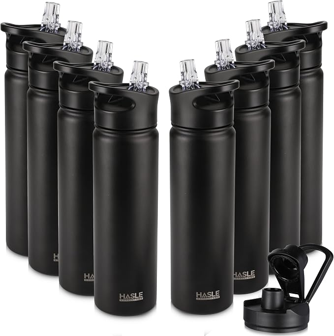 HASLE OUTFITTERS Insulated Water Bottle 22 oz Double Wall Stainless Steel Water by HASLEOUTFITTERS