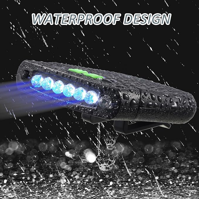 Mudder LED Clip on Cap Lights USB Rechargeable Cap Flashlight Clip Waterproof - Image 5