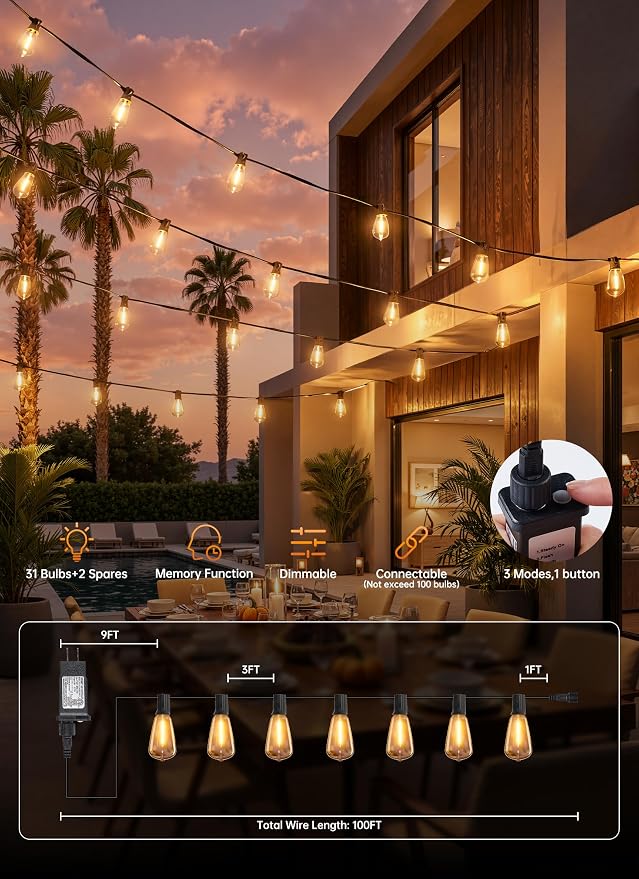 Minetom 100FT Outdoor-String-Lights - Image 6