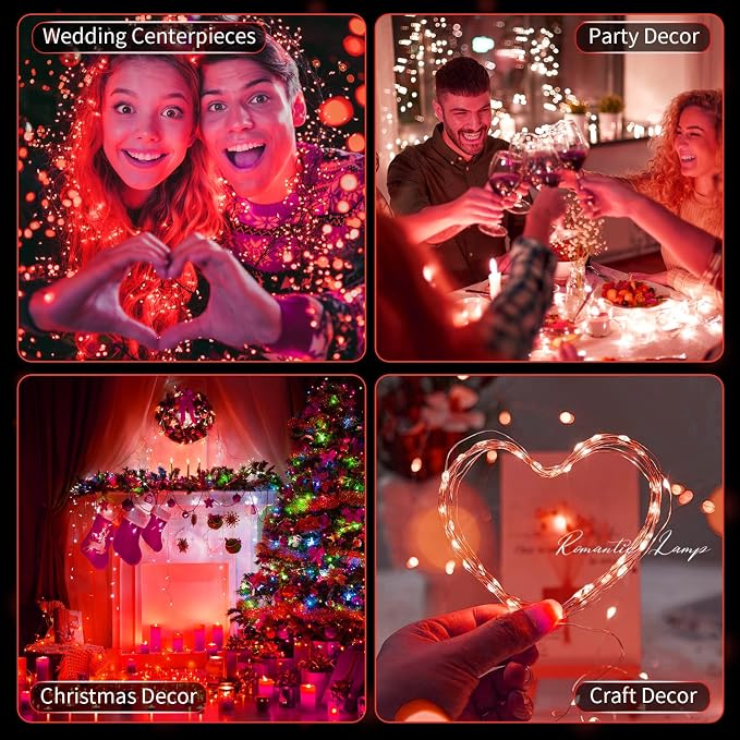 20 Pack LED Fairy Lights Battery Operated, 3 Features Blinking Slowly Blinking - Image 4