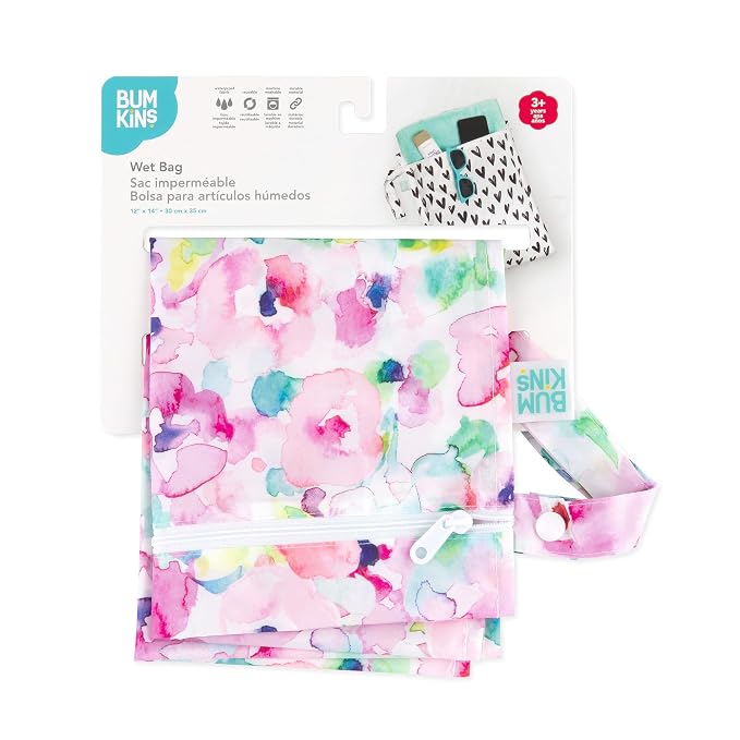 Bumkins Waterproof Wet Bag for Baby, Swim Suit, Cloth Diapers, Pump Parts - Image 6