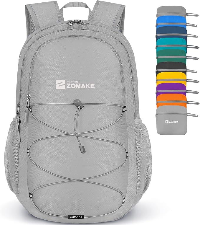 ZOMAKE Lightweight Packable Backpack 28L, Foldable Backpacks Water Resistant by ZOMAKE