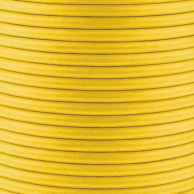 Mandala Crafts Round Genuine Yellow Leather Cord - Image 3