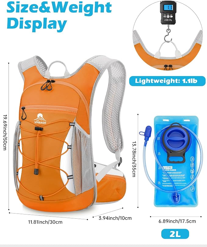 Hydration Backpack with 2L Water Bladder - Image 2