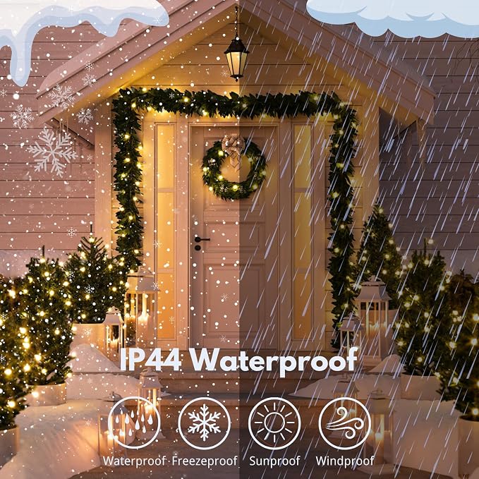 2-Pack Total 164FT 400LED Connectable Christmas Lights Outdoor, Christmas - Image 4