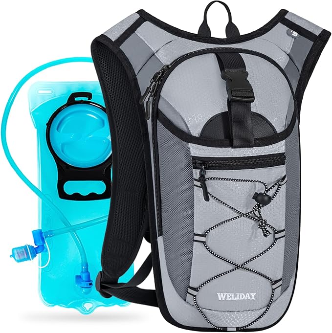 Hydration Backpack with Leak Proof Water Bladder, Lightweight Hydro Water by WELIDAY